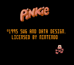 Pinkie (Unreleased) Title Screen